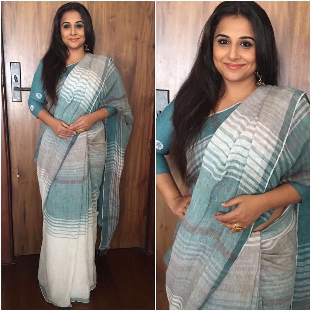tsbollywood's tweet photo. ¿Qué tal luce @vidya_balan en este #sari de @rinasingh09 ?
#VidyaBalan #RinaSingh #Ekaco #BollywoodFashion #IndianFashion https://t.co/QpDA0n1Vj3