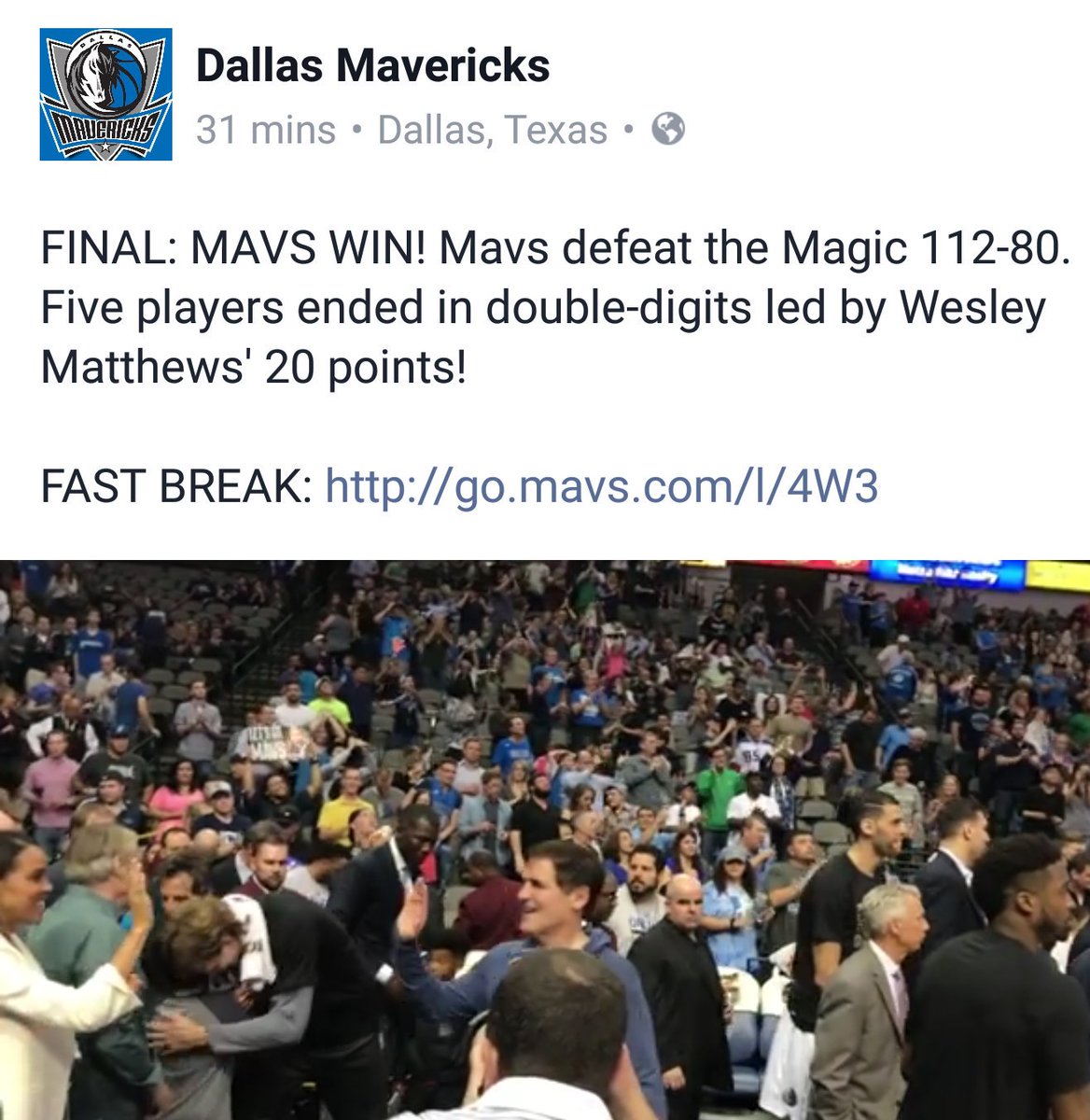 anghbru37's tweet photo. @RedHourBen thanks for helping @dallasmavs get the WIN👌👏Please attend all MAVS games🏀👍#goodluckcharms♣ #Quinlin🎉 #BenStiller😎 #MFFL @swish41 https://t.co/uhxcTtpt4N