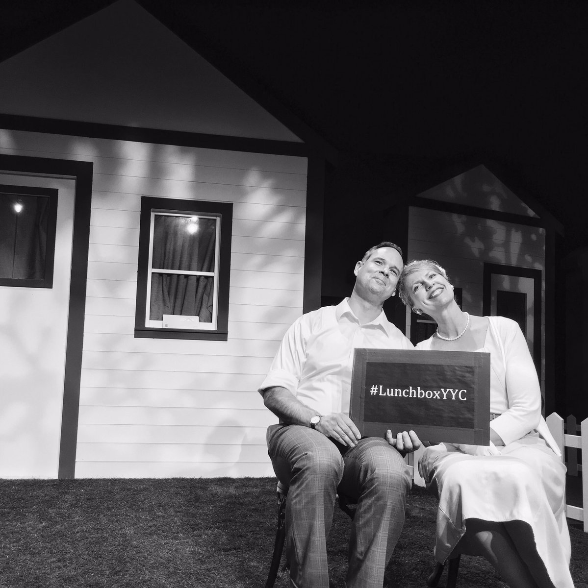 The Tee-rrific @CurtMckinstry and Barbara Gates Wilson in "The Exquisite Hour" #lunchboxyyc