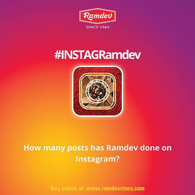 Ramdev_Food's tweet photo. #Contest #INSTAGRamdev Followed @ramdevfood on Instagram yet? Do it now and never miss an update from Ramdev. 
#Ramdev #Instagram https://t.co/0JLEa4ctFw