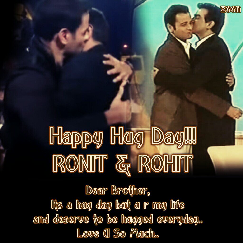 ZeenRonitian11's tweet photo. @RonitBoseRoy @rohitroy500
#HappyHugDay #HeRRos
#BrothersLove #RoyBros
#Cuteness #BeautifulRelation💕💕💕💕💕💕
We love U #HeRRos😍😍😍😍 https://t.co/VKnacYHlts