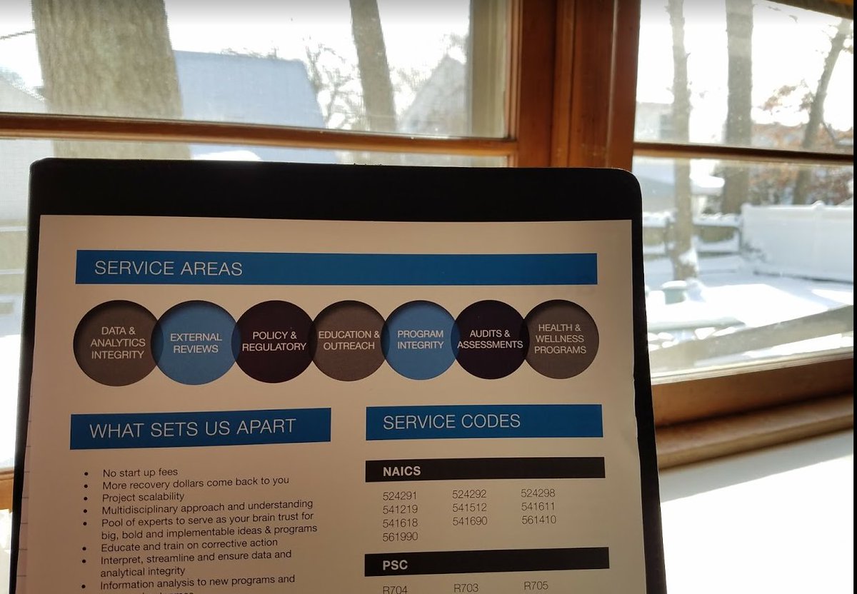 advizehealth's tweet photo. #DataAnalytics #ExternalAudits #Policy #Regulatory #Education #ProgramIntegrity #HealthAndWellness + #SnowStorm = #himss17 ready! @HIMSS https://t.co/0uGLAqJWzr