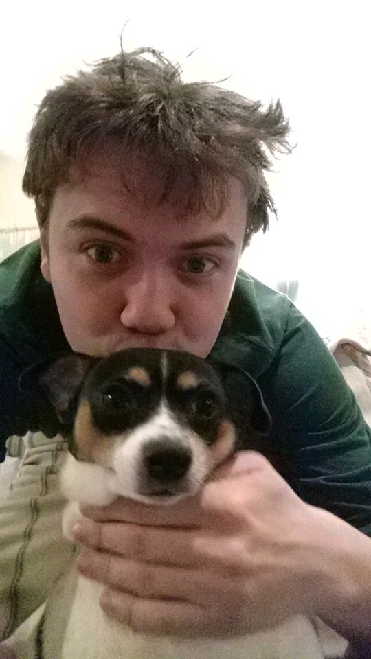 DogNotCow's tweet photo. Been hanging out with this guy for a while. @AndyeGmail #brohang https://t.co/Z5ejWCZlJl