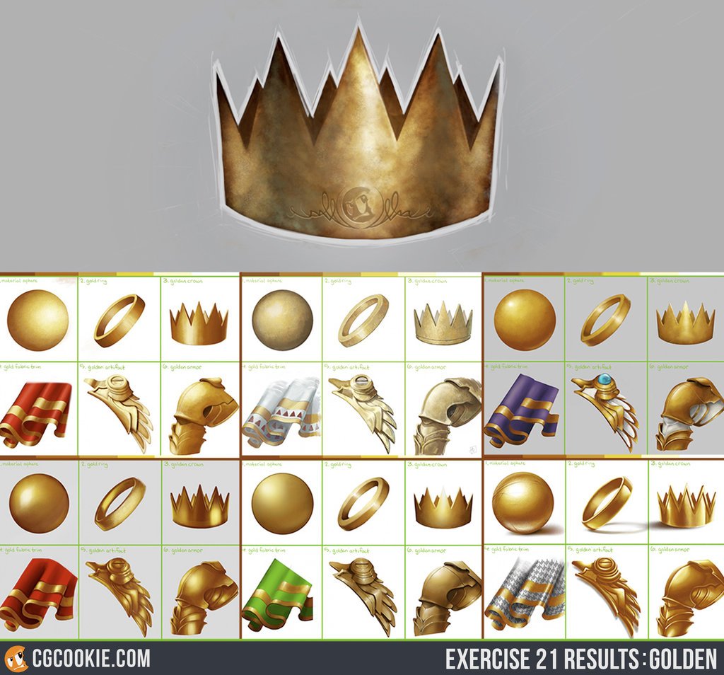 Arting_2D's tweet photo. 다양한 스타일의 금 채색 (CGCookie)
#금 #채색 #튜토리얼 #자료 #아트인지
#Gold #Color #Tutorial #Reference #ArtInG https://t.co/rRyQr99Kwp