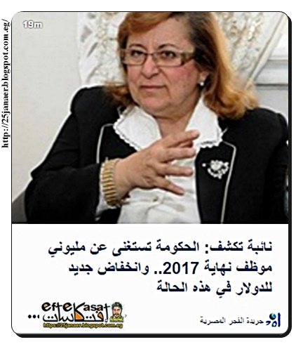 بسنت فهمى: الحكومة تستغنى عن مليوني موظف نهاية 2017