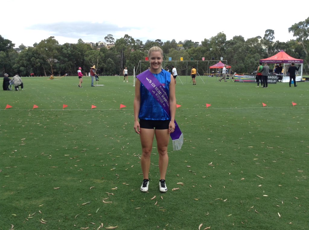 VicAthLeague's tweet photo. RESULT: 120m Women's Gift, won by Laura Downie. #TrinityGift https://t.co/i4xl9nDqXu