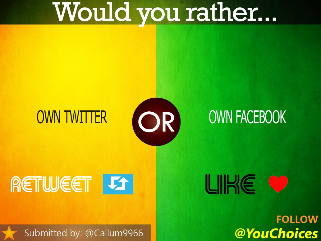 YouChoices's tweet image. Which would you rather own?