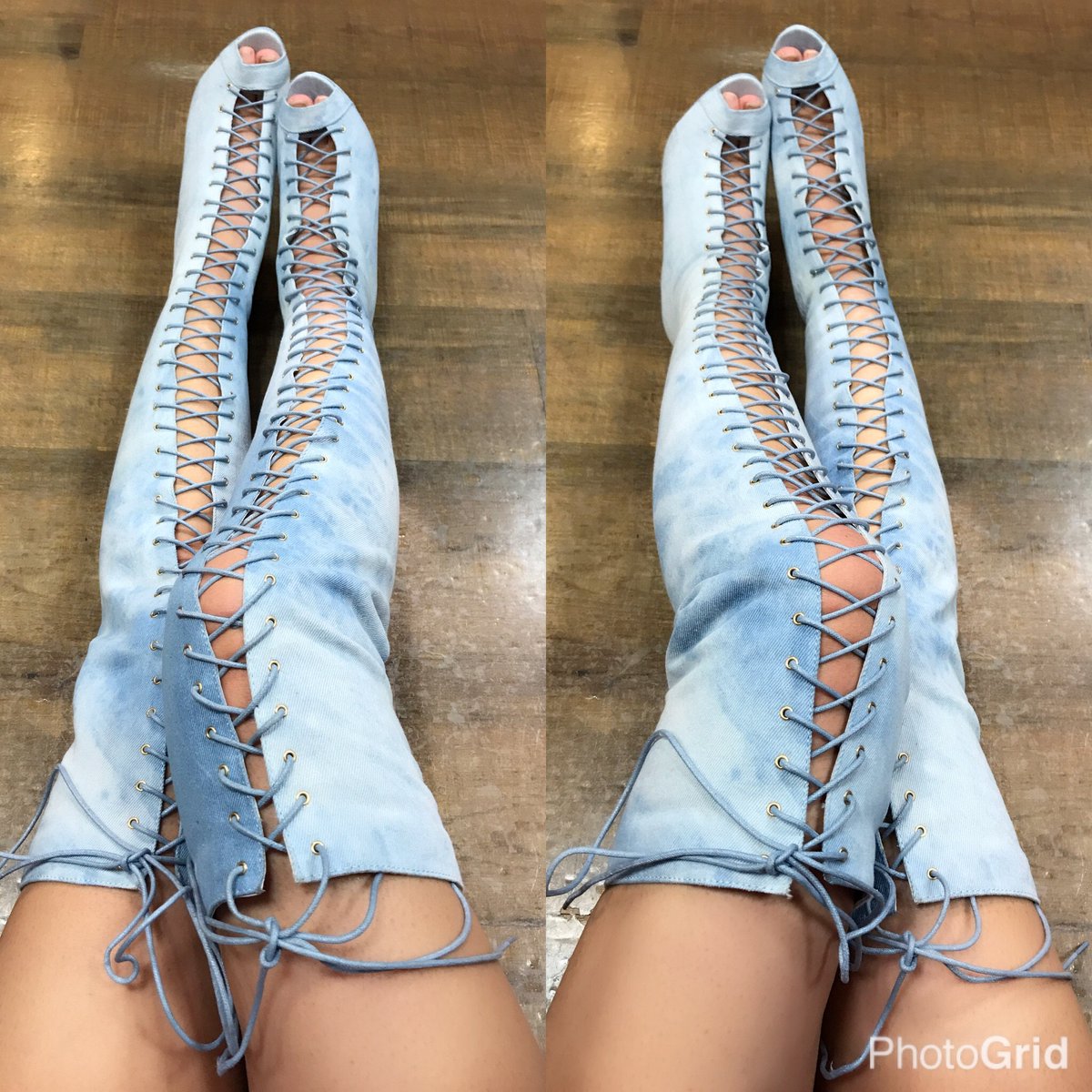 ClassJorna's tweet photo. denim boots入荷しました😍😘💯 https://t.co/3NZ1drlPkT