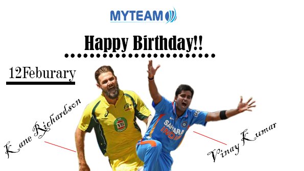 Happy Birthday!! Kane Richardson and Vinay Kumar!! 