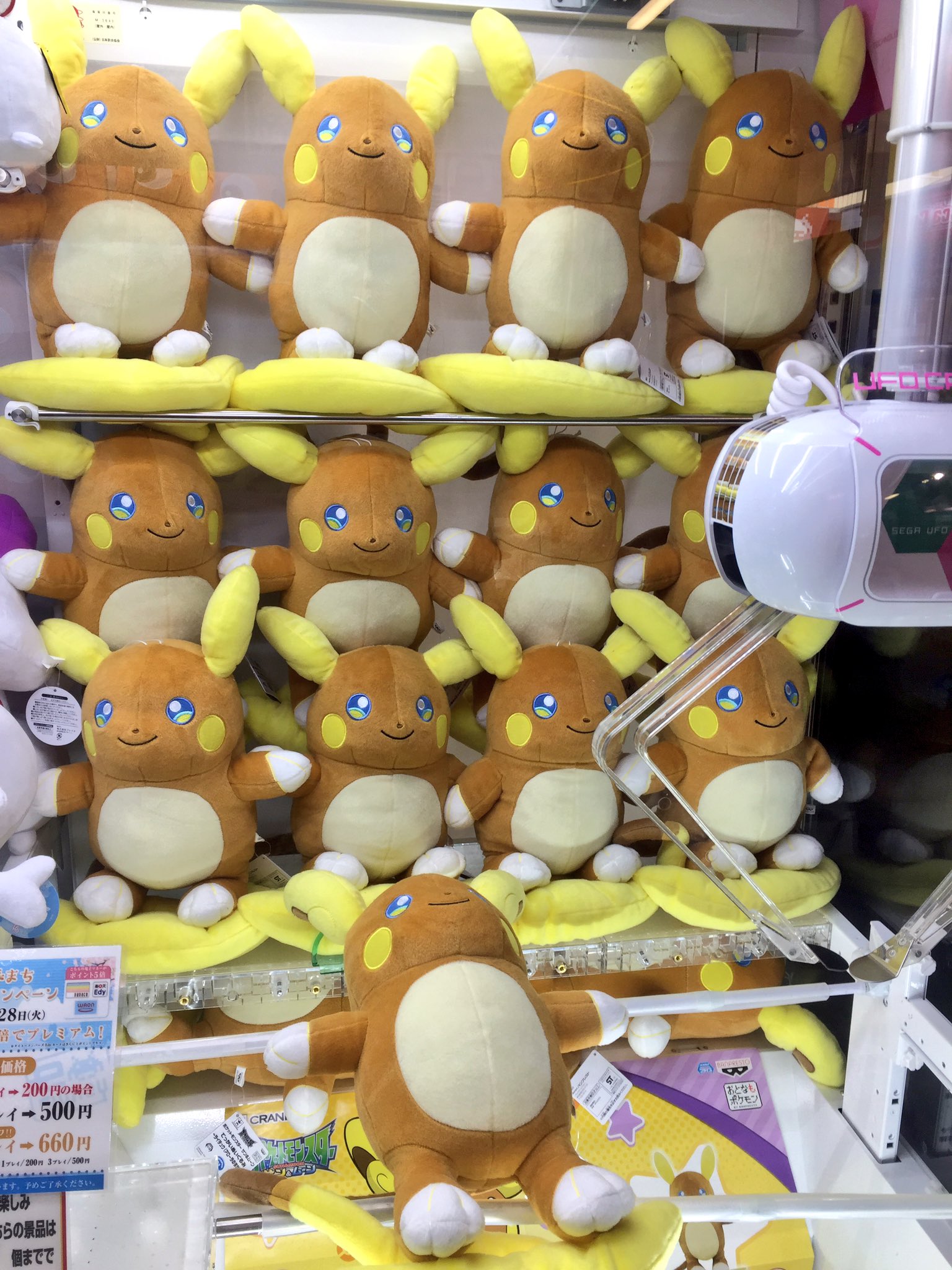 ヒノッチ در توییتر 先日登場のトゲデマルちゃん アローラライチュウのでっかいぬいぐるみ 名前通りでかっっっ なサイズ ポケモンプライズ