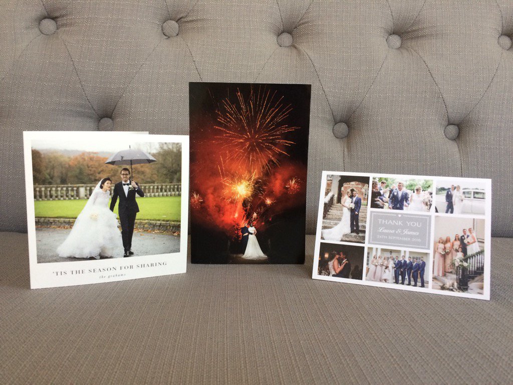 Three new thank you cards from some of my recent brides - it always means so much to receive a card x