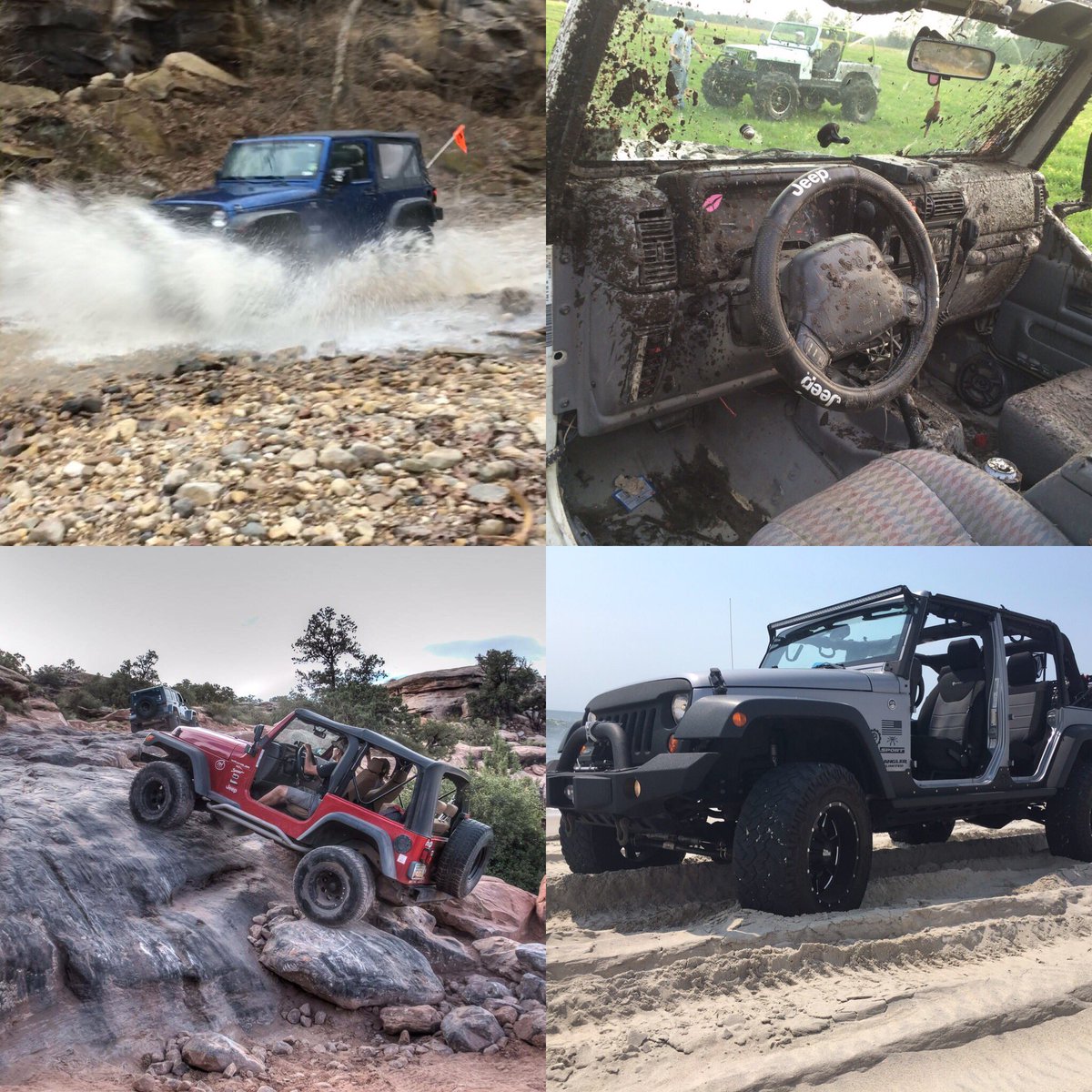 Good morning Mafia! It's #SundayFunday tell us what your favorite #jeeptrail is -water, mud, rocks, sand or......