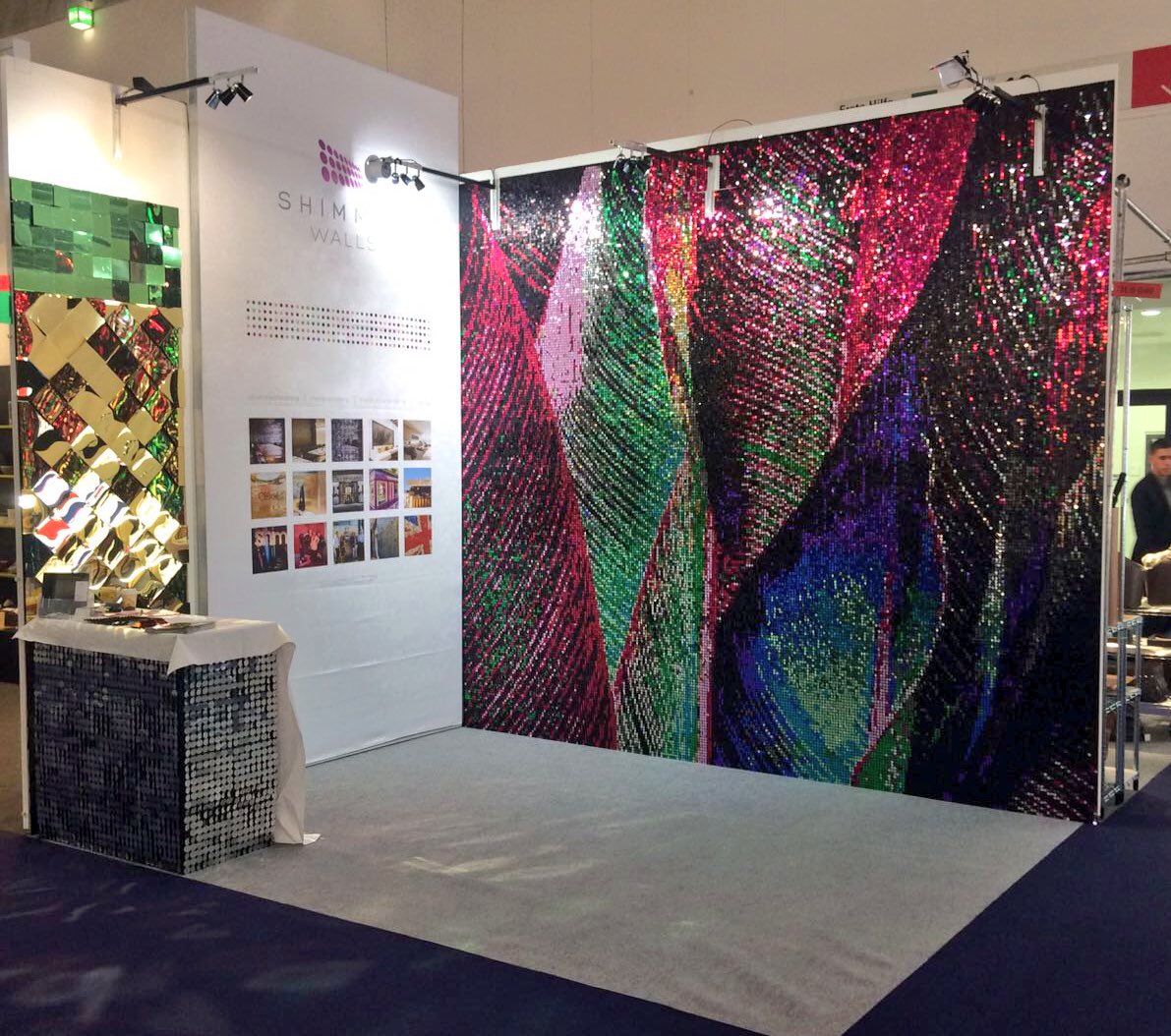 Shimmerwalls's tweet photo. We are at #Ambiente2017 hall 11 stand g49 come and say hi #vm #interiordesign #sequinwall #shimmer #shimmerwall https://t.co/3fKT7CLA43