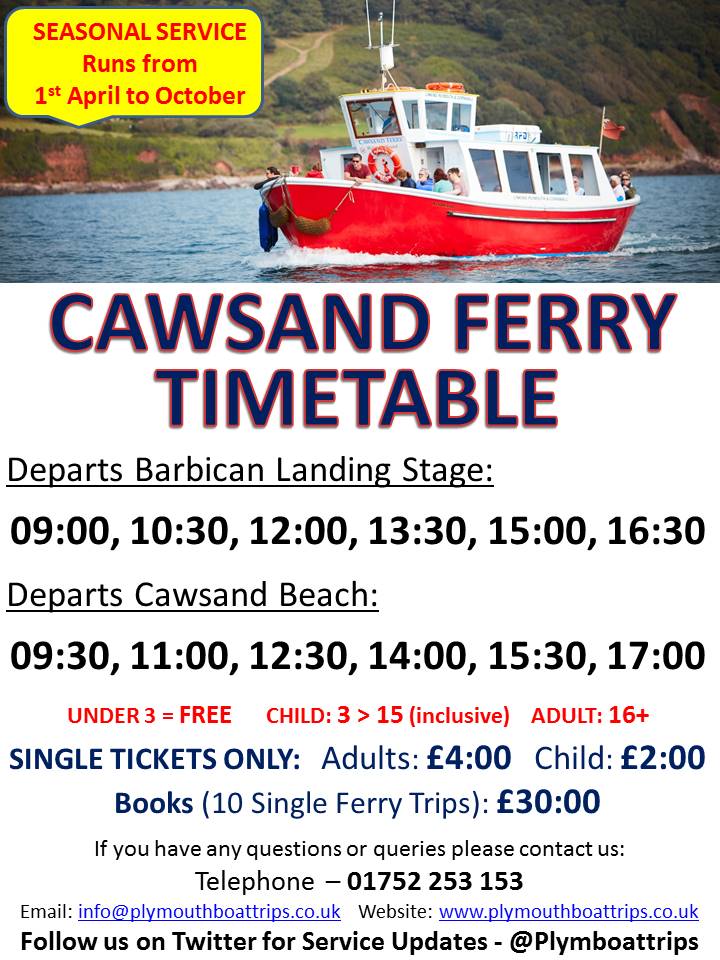 PlymBoatTrips's tweet image. The Cawsand Ferry will resume service from 1st April 2017 ⚓️
