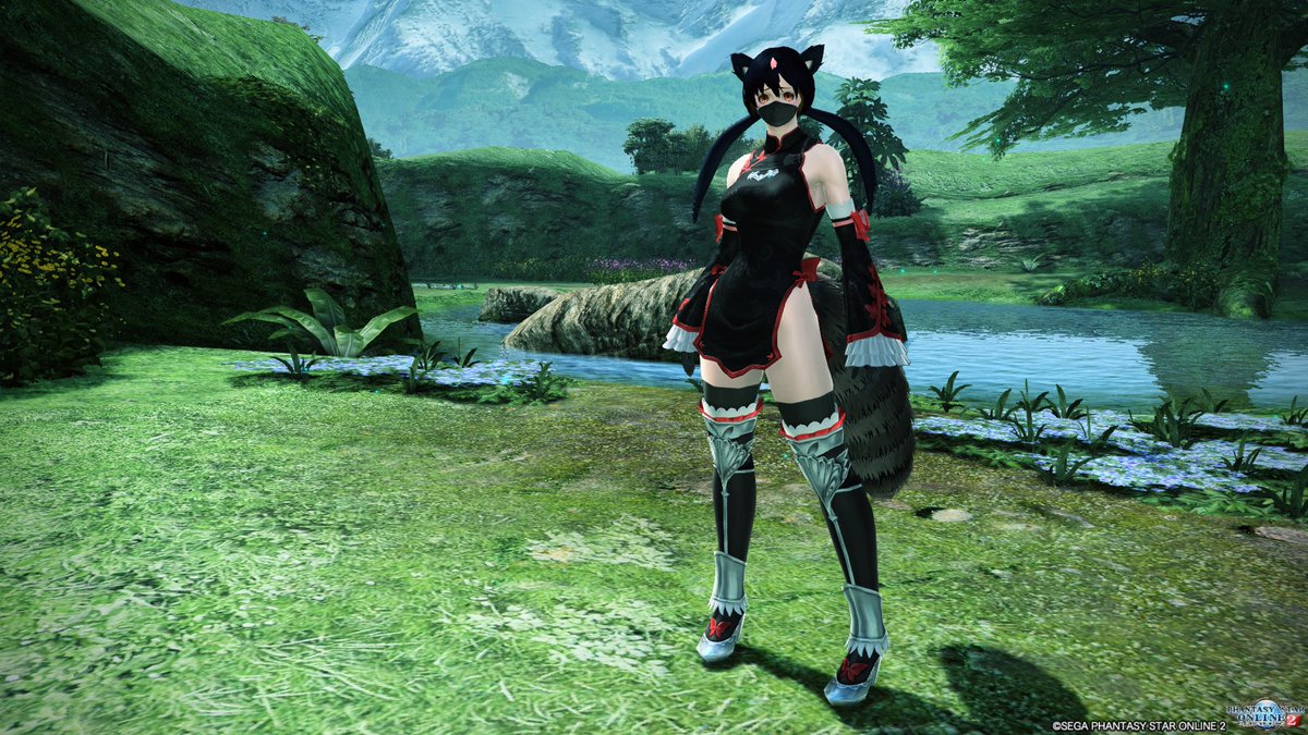 kotobukiyuuri's tweet image. もう一丁。

この子の場合、ニンジャとかアサシンという前に対魔忍というキーワードが浮かんだ（）

#再現キャラの隣に元ネタ
#PSO2再現キャラクリ24時間真剣勝負