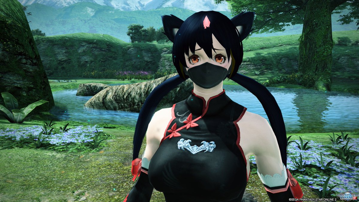 kotobukiyuuri's tweet image. もう一丁。

この子の場合、ニンジャとかアサシンという前に対魔忍というキーワードが浮かんだ（）

#再現キャラの隣に元ネタ
#PSO2再現キャラクリ24時間真剣勝負