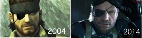 RevistaGamer_'s tweet photo. Los años pasan por todos. Hasta por Snake. https://t.co/Oj3xt01Gsw