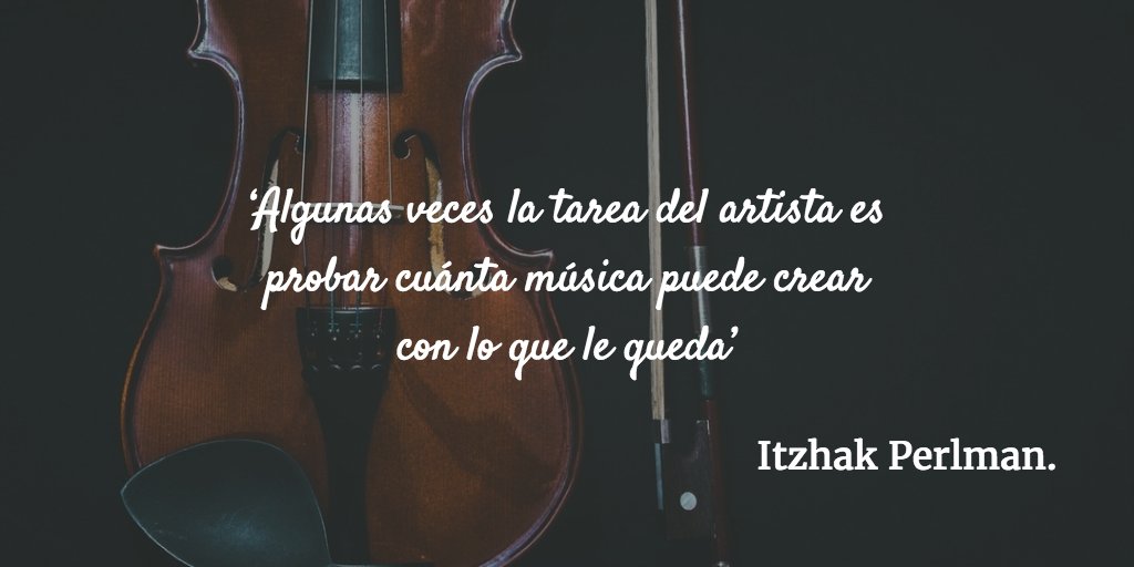mfumerin's tweet photo. ‘Algunas veces la tarea del artista es probar cuánta música puede crear con lo que le queda’ https://t.co/8rUtWdN35g