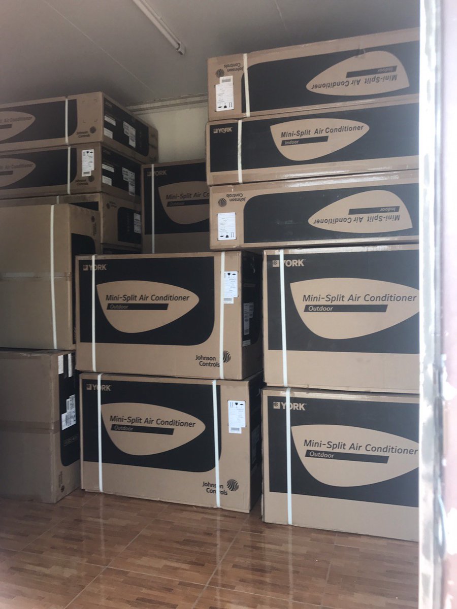 All CDU &amp; FCU arrived at warehouse lasr friday and ready for install.