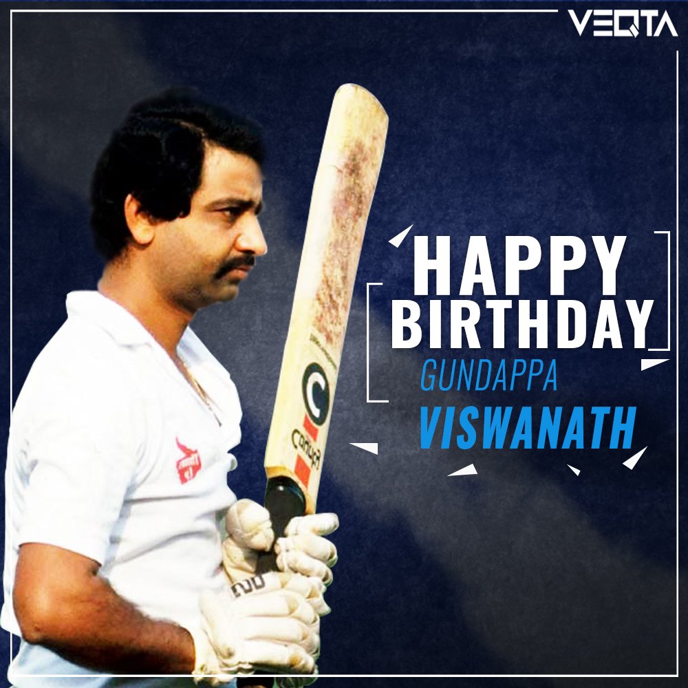 Happy Birthday to one of the finest Indian batsmen, Gundappa Viswanath! 