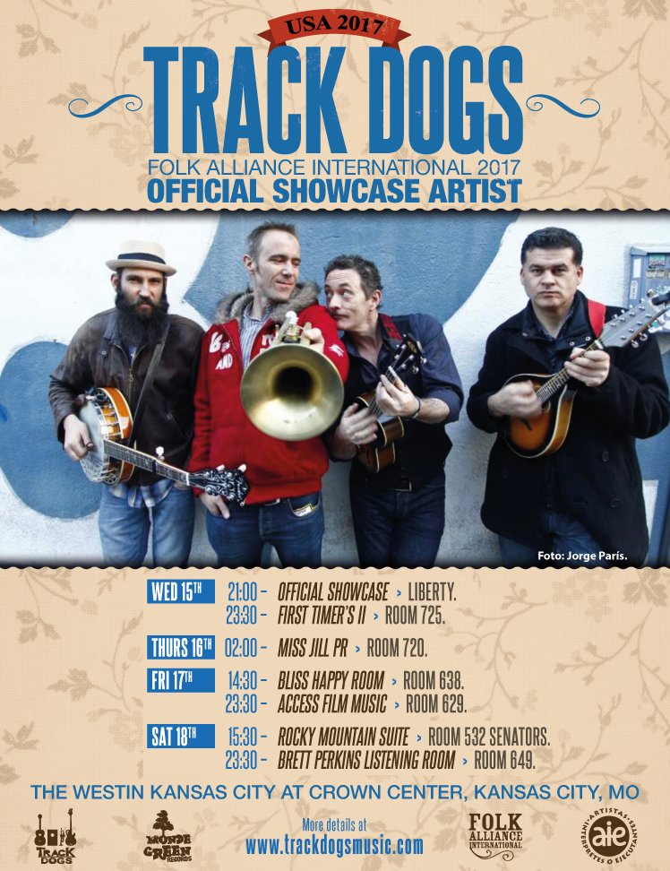 TrackDogsMusic's tweet photo. Here's the full list of our showcases @folkalliance See you in #KansasCity #trackdogsintransit #SerenitySessions #FAI2017 https://t.co/eZaypGrnjL