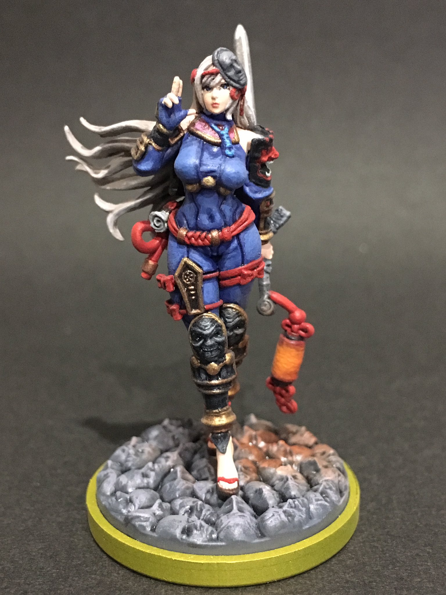 水際 Kingdom Death Black Friday Ninja 完成 気付けば5キャラ目 他の卓越したペインターの方々には敵いませんが 自分なりにキンデスキャラ用塗装法や作風は確立出来たかなと Oo キングダムデスイッポン Kingdomdeath