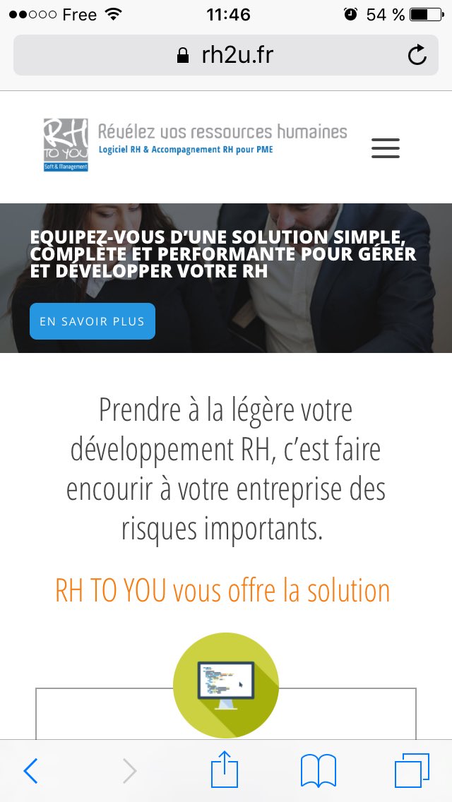 Nouvelle phase, #rhtoyou en marche => Découvrez notre #nouveausite internet rh2u.fr #rh #pme #solutionlogicielle