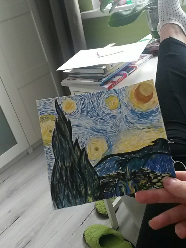 __Cherry_pie_'s tweet photo. Творческие вечера💙🎨 https://t.co/F8IKIJHCNr