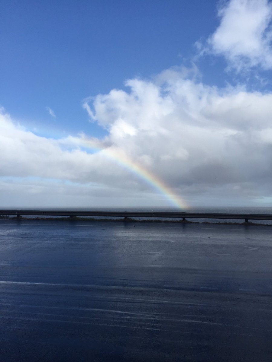 Stunning views after a long run in the rain