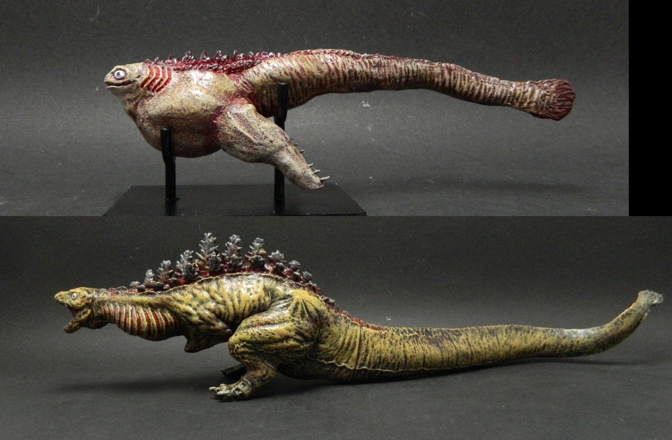 トロル Twitterren シン ゴジラ 第１形態 完成しました 第２形態へ進化するなら という妄想をこね回してフルスクラッチしました 魚でもなく 怪獣でもない 中途半端な 巨大不明生物 のイメージです T Co Dmepk2xfks T Co Qagglgn0rm Twitter