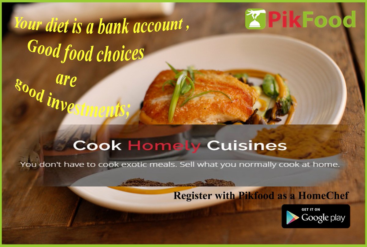 PikFood's tweet photo. Register as a #homechef with PikFood and earn handsomely.
 Visit: https://t.co/YQvnb5J6D3 https://t.co/zE83nUl8e6