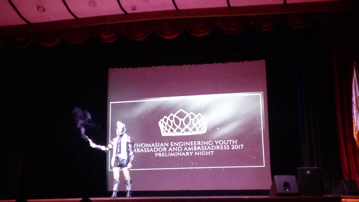 USTChES's tweet photo. Mr. and Ms. Chemical Engineering In their Theme Wear!

#OneForChE
#TEYAA2017 https://t.co/JQad20Bo7K