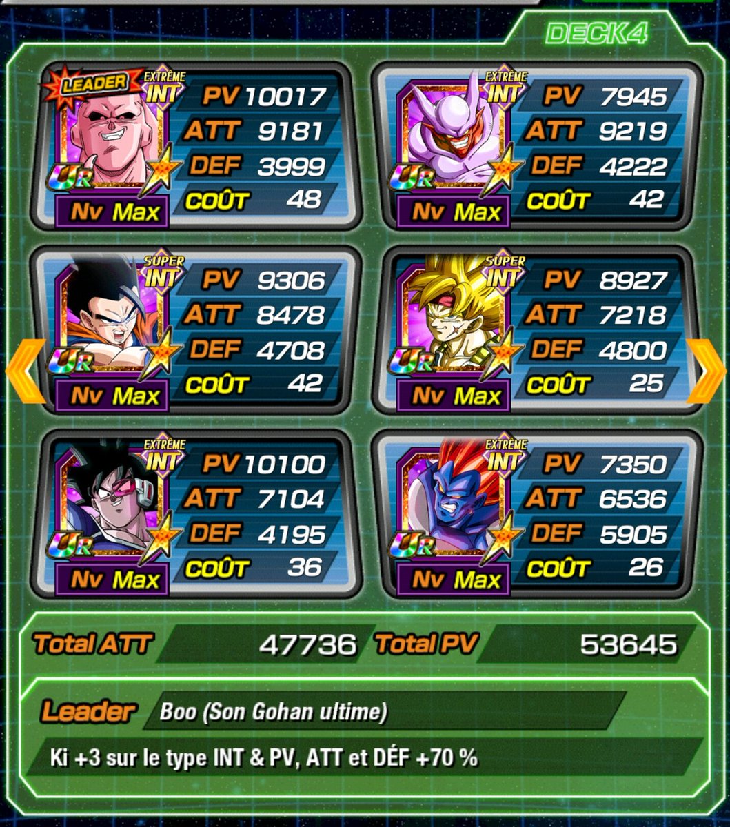 IZIKeos's tweet image. #DOKKANBATTLE 
Voici mes 4 mono team !! 

Mon classement perso;
1:INT
2:AGL
3:TEC
4:END