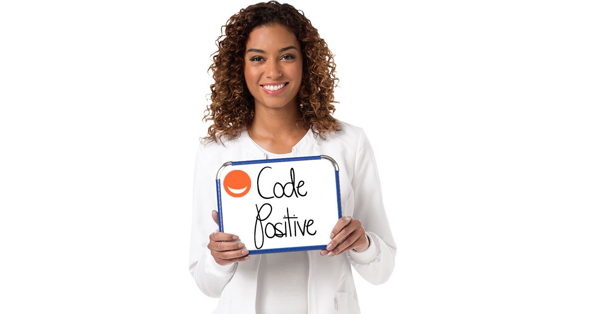 CherokeeMed's tweet photo. It's easy to be positive when your scrubs have #certainty antimicrobial fabric technology. #CodeHappyScrubs- https://t.co/PWe8jHWPYW https://t.co/xpQLlchdXN