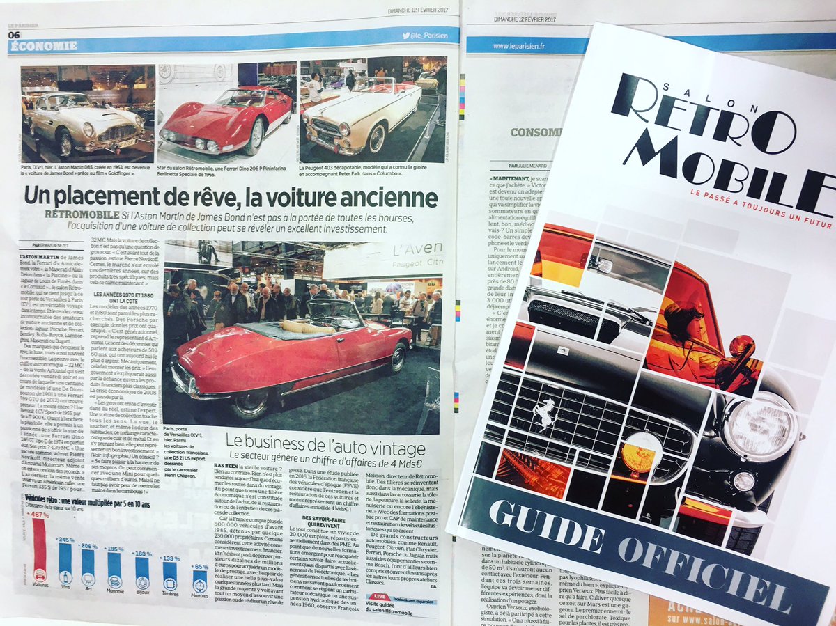 #Retromobile - Terminer la semaine en beauté avec <a href="/le_Parisien/">Le Parisien</a> ! Dernier jour pour découvrir le meilleur de la voiture ancienne.