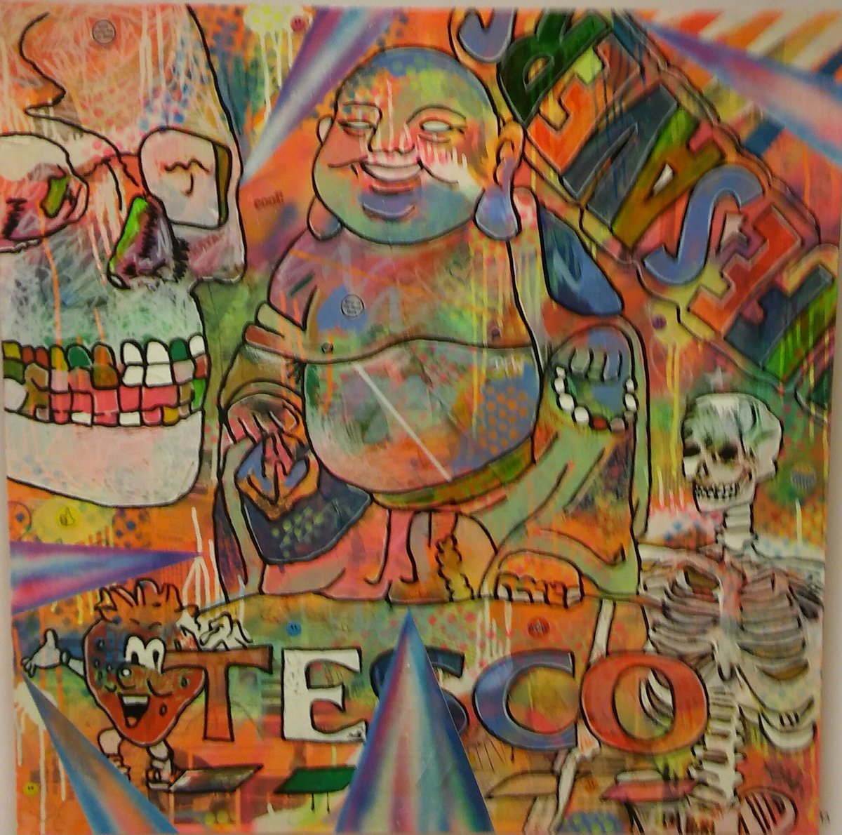 "Colour palette is amazing. Love the glitter. Makes me feel young &amp; happy" comment in visitor book on <a href="/barriejdavies/">BARRIE J DAVIES</a> show