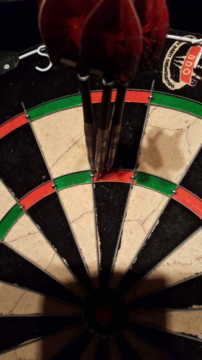 TallGingerDave's tweet photo. @Russ180 I don't know whether you remember me from The Ship Inn in Horncastle but was throwing some darts the other day and this happened!! https://t.co/kXw3qWN7C5