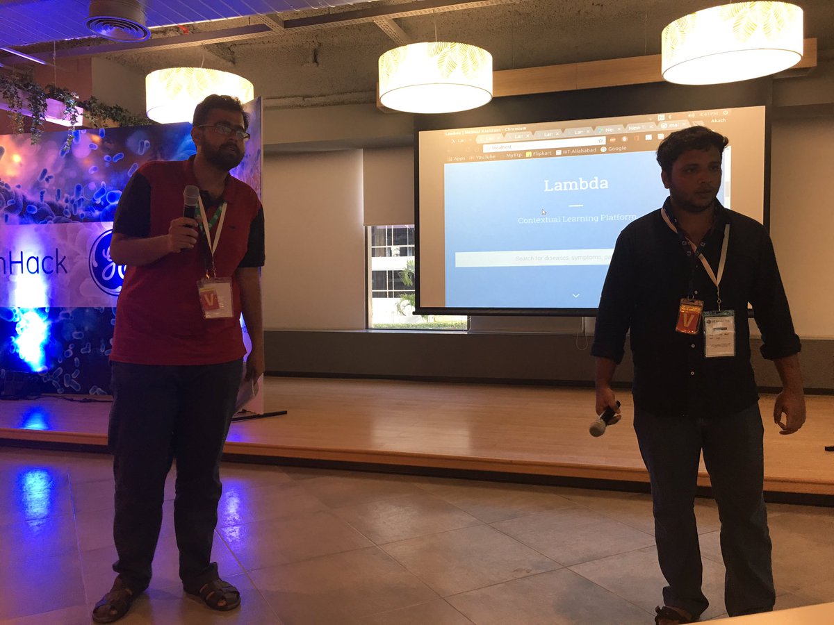 sivan_menon's tweet photo. #GeHealthHack CeoGE presents their Contextual learning platform. https://t.co/nig006eaqf
