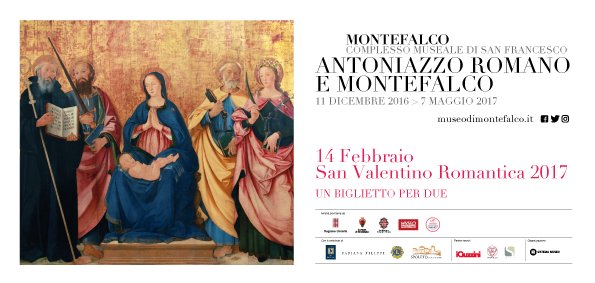 MuseoMontefalco's tweet photo. A #SanValentino ❤️ regalati #bellezza >per voi apertura extra del museo 10.30-13|14.30-17 e #1bigliettoper2 ❤️  #Montefalco ❤️ https://t.co/rYHZPKMch0