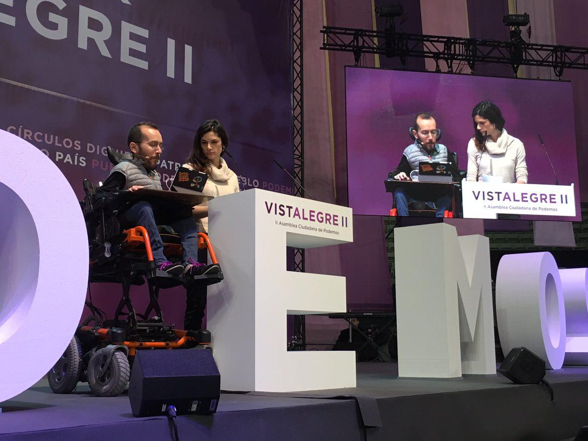 El documento ético más votado es el de Podemos para Todas, con el 53.6% de los votos #CierreVistalegre2