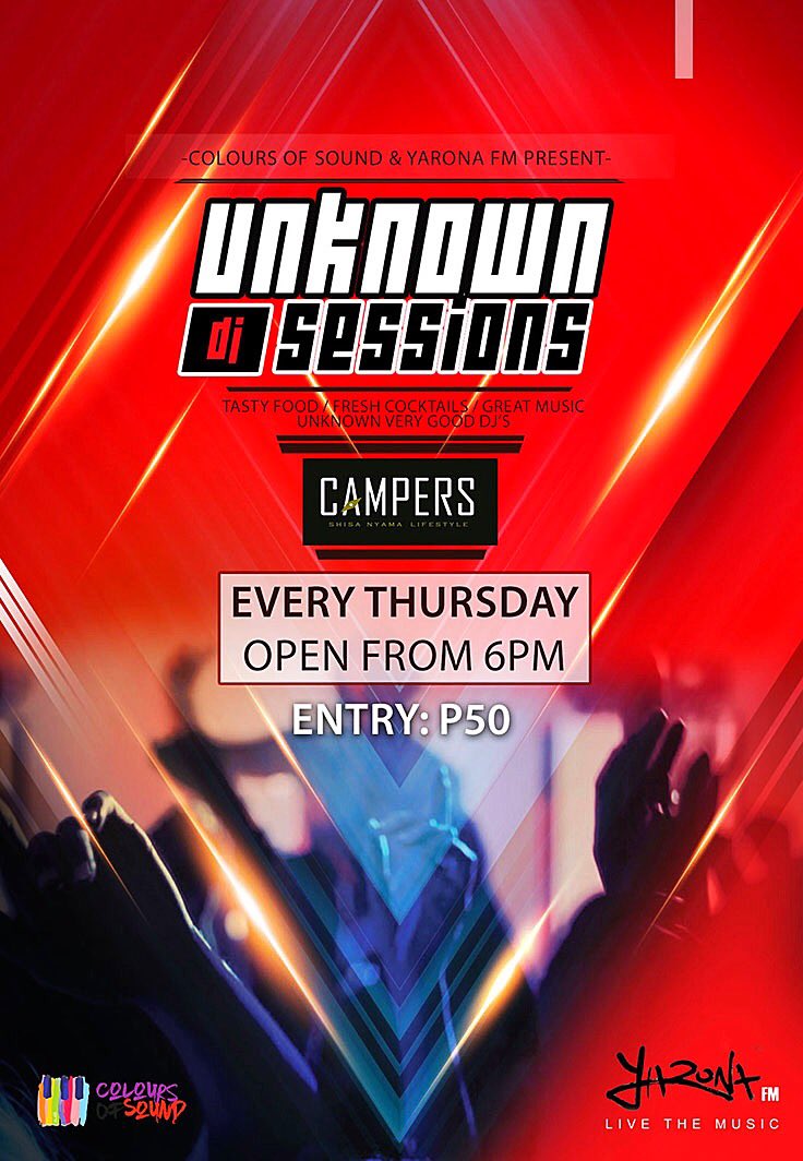 ColoursOSound's tweet photo. Every Thursday at Campers!
#UnknownSessions https://t.co/eQStEREmEY