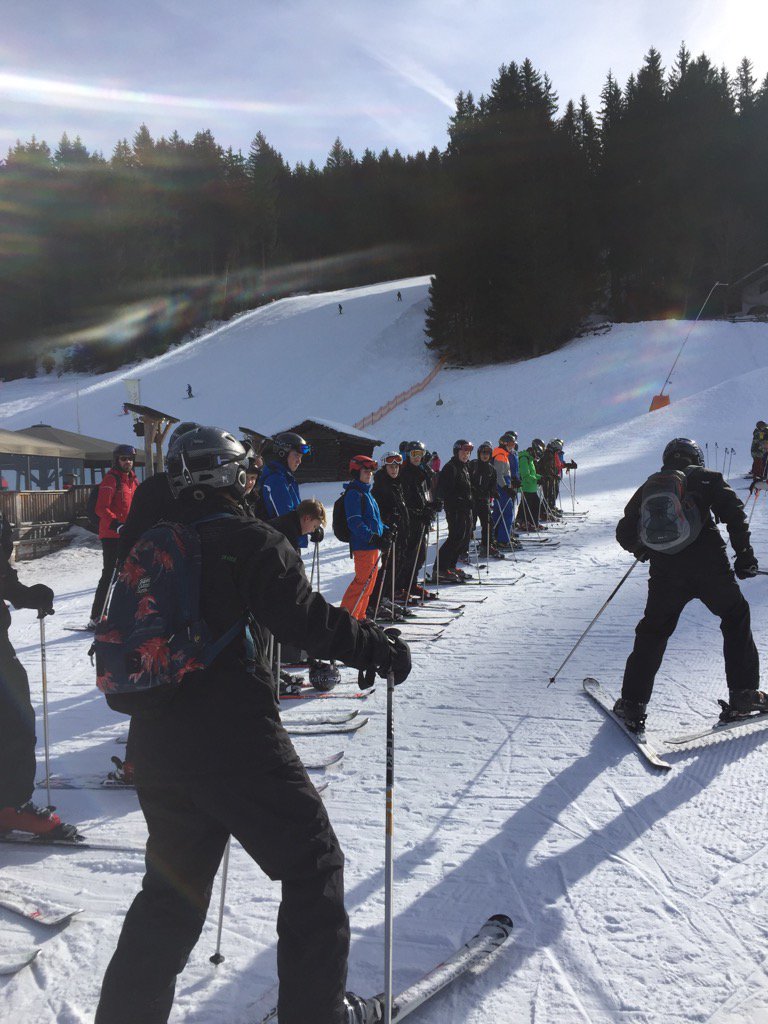 HBSPE's tweet image. Ski sessions started this morning #greatprogress