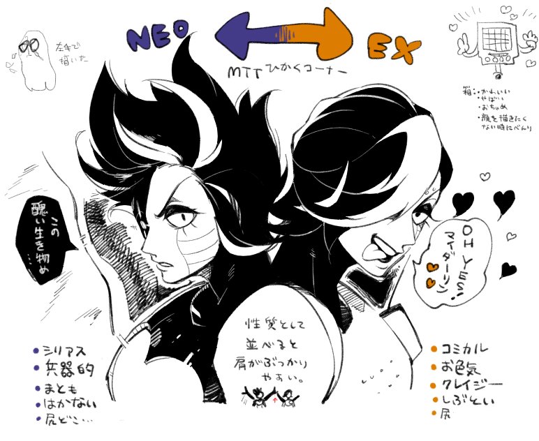 すあもち En Twitter 超個人的なexとneoのイメージ 最近メタトンの顔しか描いてない自覚はちゃんとある すあもち En Twitter 超個人的なexとneoのイメージ 最近メタトンの顔しか描いてない自覚はちゃんとある
