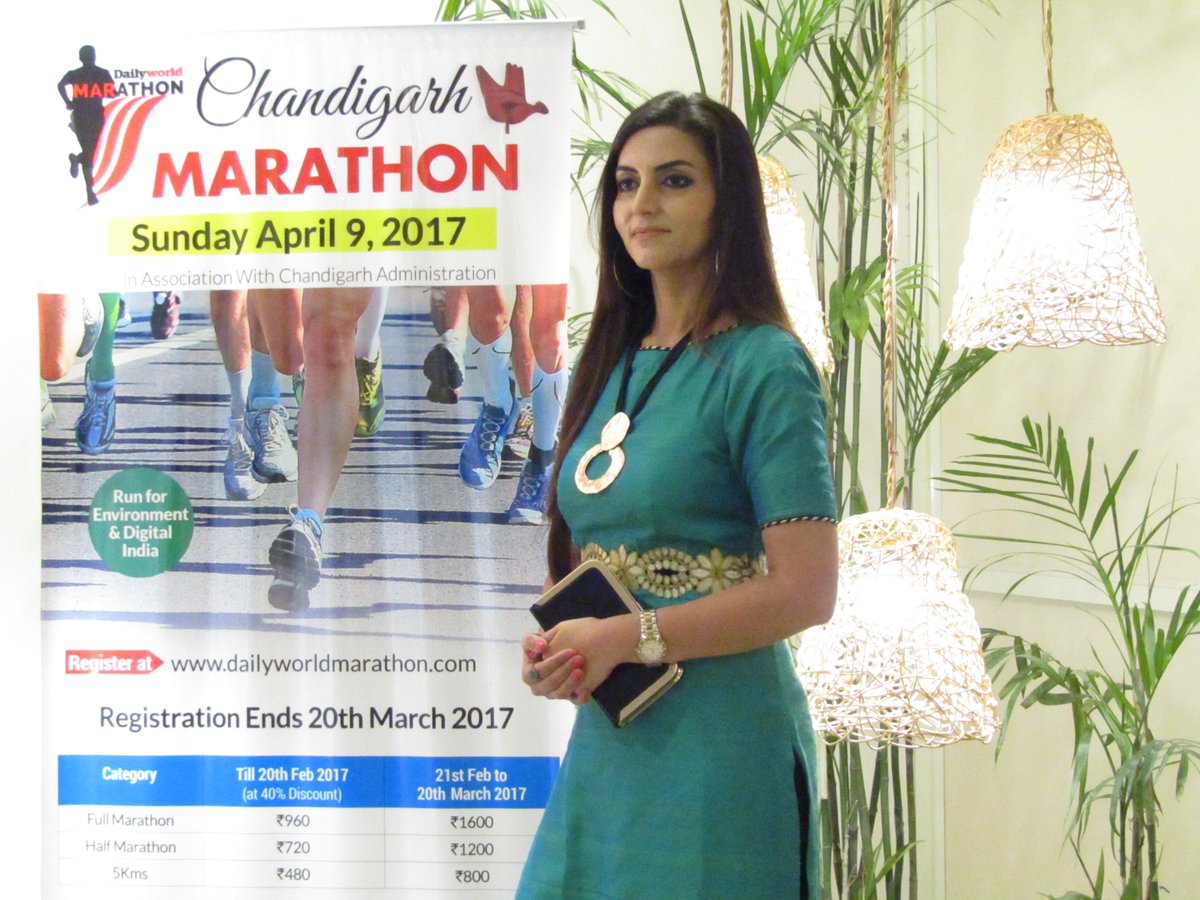 dwmarathonrun's tweet photo. Aman Grewal Mrs India Worldwide 2014 , will run for the Chandigarh Marathon on April 9. Do you want to join her?
 https://t.co/hBwi1gWbVd https://t.co/kixl7ng9F2