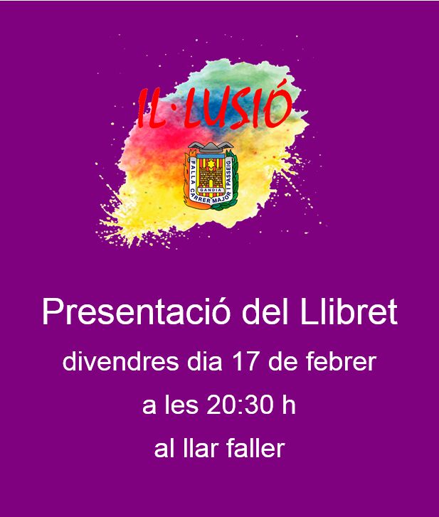 FallaCMIP's tweet image. Ja sabeu, esteu convidats a la presentació del llibret divendres 17 a les 20:30
