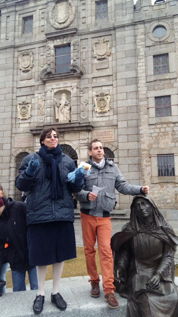 MadridJMV's tweet photo. Llegamos al convento de Santa Teresa y Sor Esther nos explica su hostoria. https://t.co/09q2HHTbp0