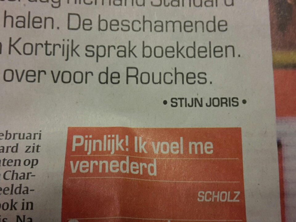 Renders2T's tweet photo. Wist je dat dan niet toen je voor #StandardDeMerde koos??!! 😂
#ScholScholz 😂😂 #LekkerNagenieten 😂 https://t.co/rLAxQPc0Ra