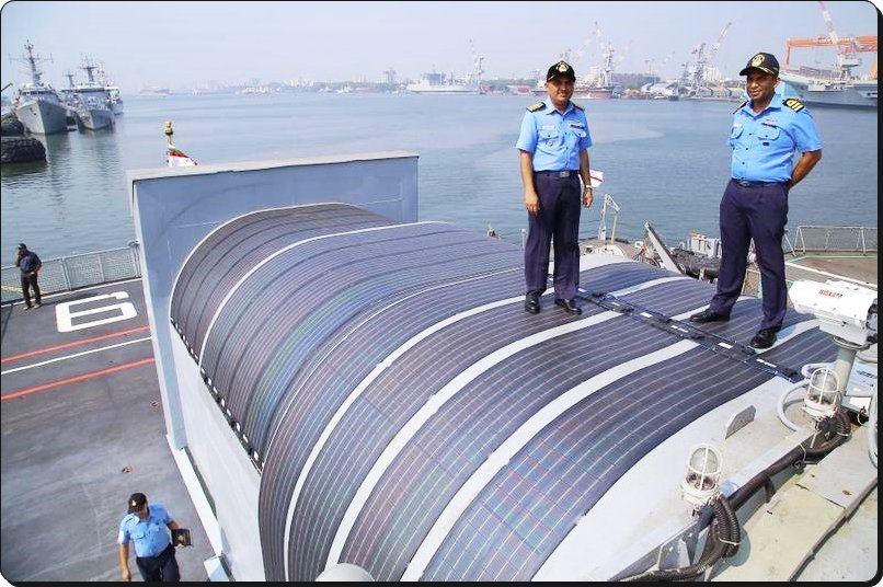airnewsalerts's tweet image. .@indiannavy's survey vessel INS Sarvekshak goes green by installing #solarpowe system on board.