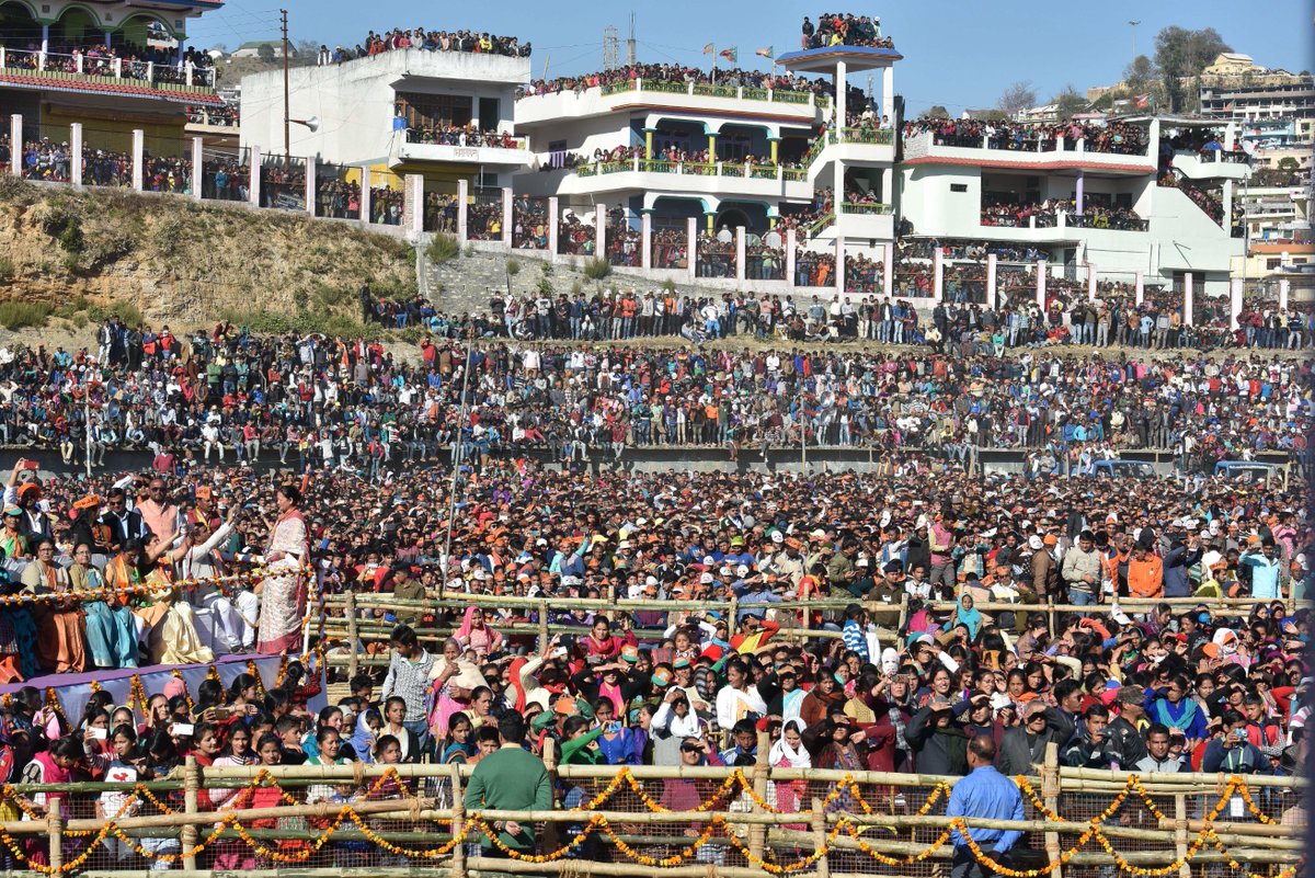 narendramodi's tweet photo. Pictures from the campaign in Uttarakhand. https://t.co/yBJL0qKtgV