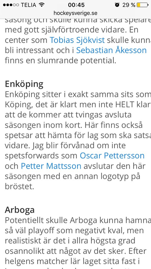 kapla11's tweet photo. @MattssonPetter  Frågan är vart Enköpings hetaste spelare avslutar säsongen;)? https://t.co/u6jf56tdg2